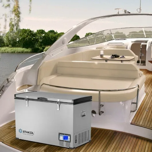 100-Quart Portable Camping Electric Car Cooler