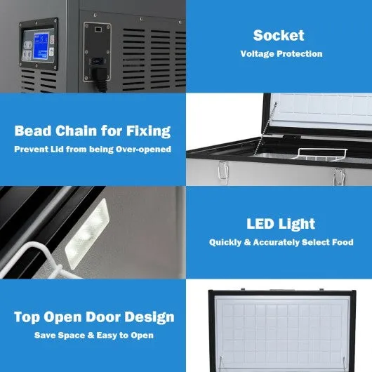 100-Quart Portable Camping Electric Car Cooler