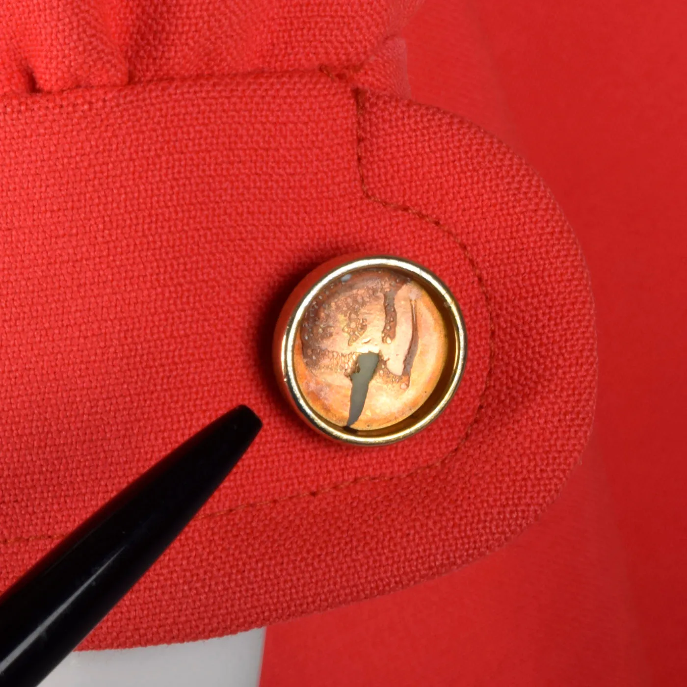 1960s Bright Red Coat Dress