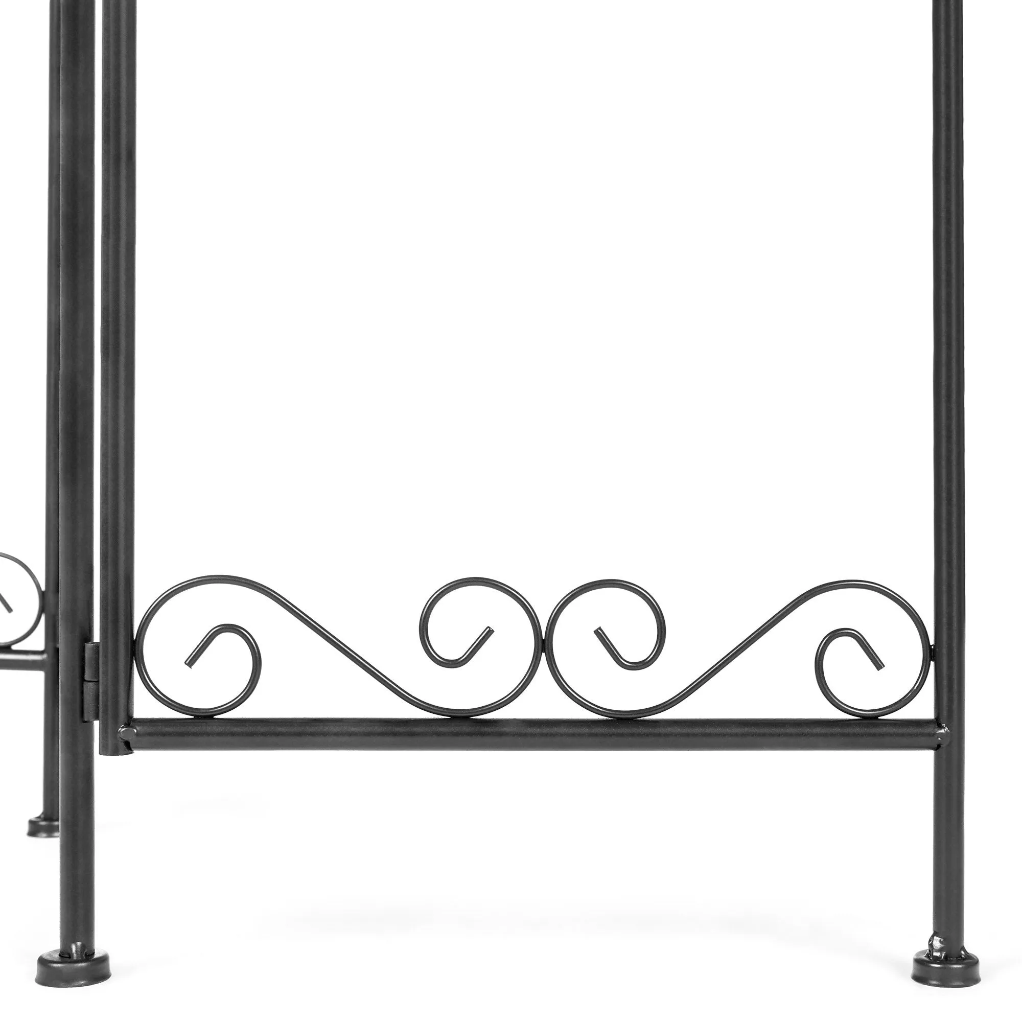 5-Tier Multi-Level Adjustable Folding Metal Plant Stand Display, 28in Tall