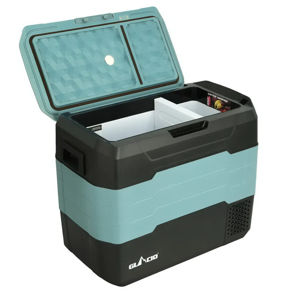 50L Portable Fridge Freezer w/ LCD & USB Port | Glacio