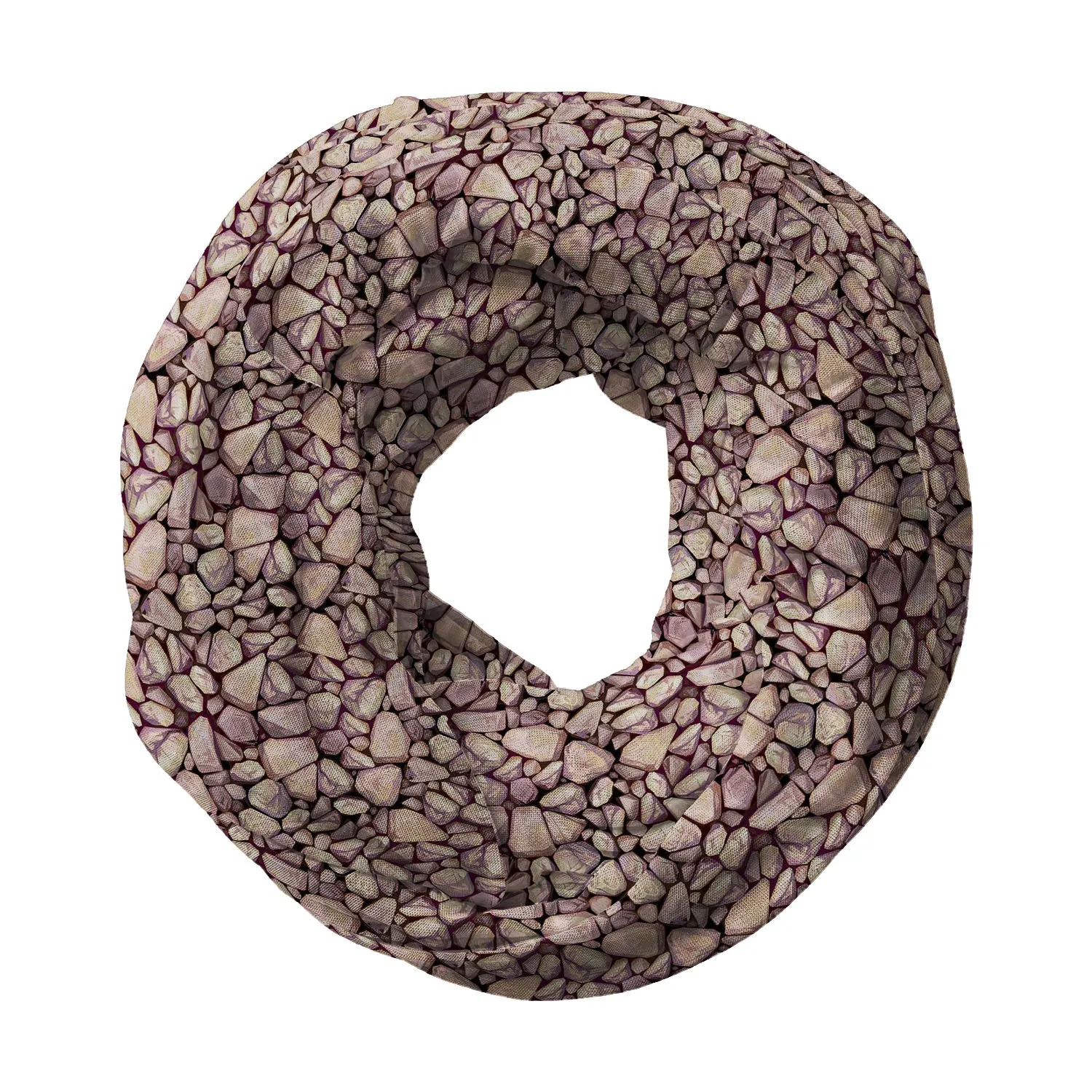 Abstract Art Printed Wraparound Infinity Loop Scarf | Girls & Women | Soft Poly Fabric