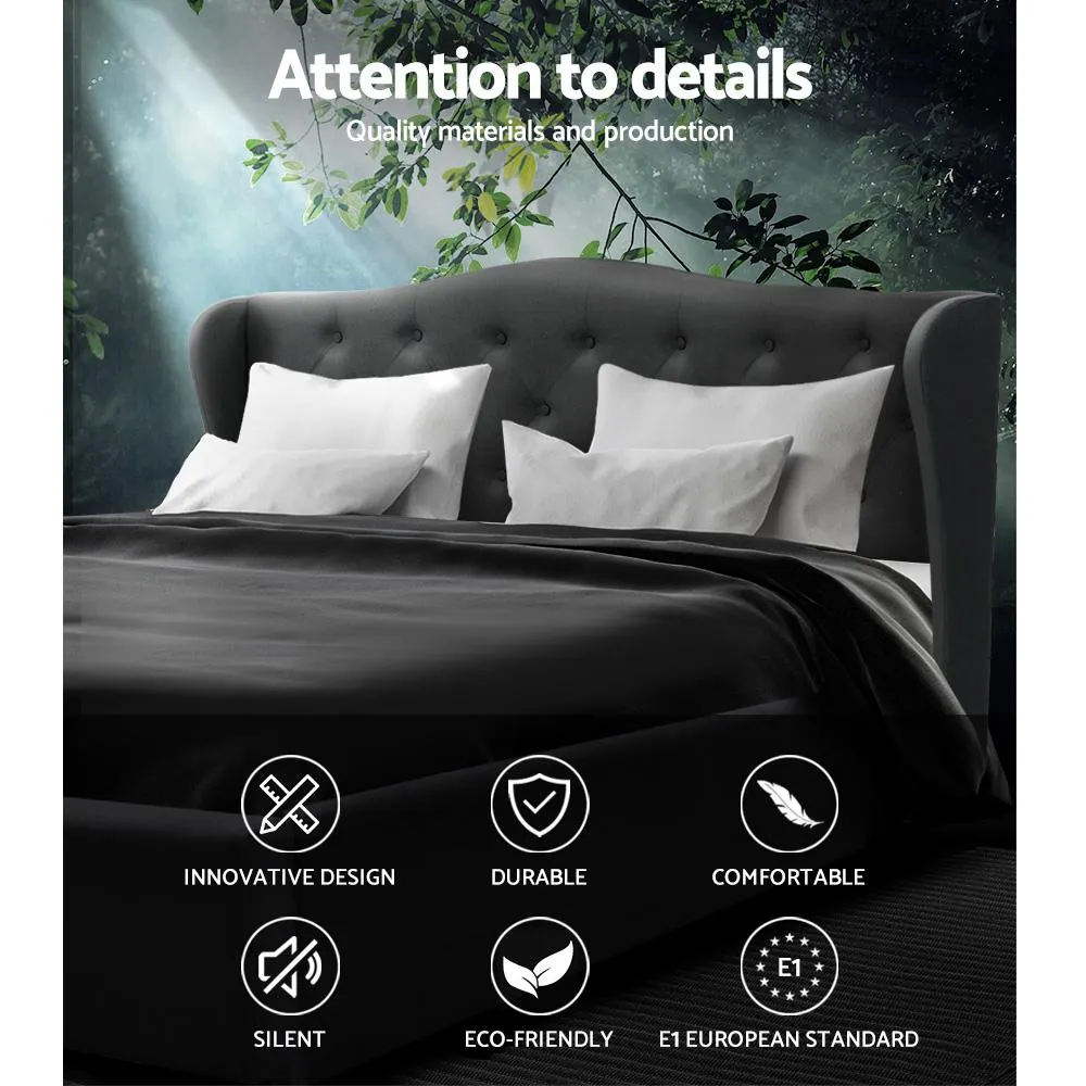 Altona Queen Bed Frame Charcoal