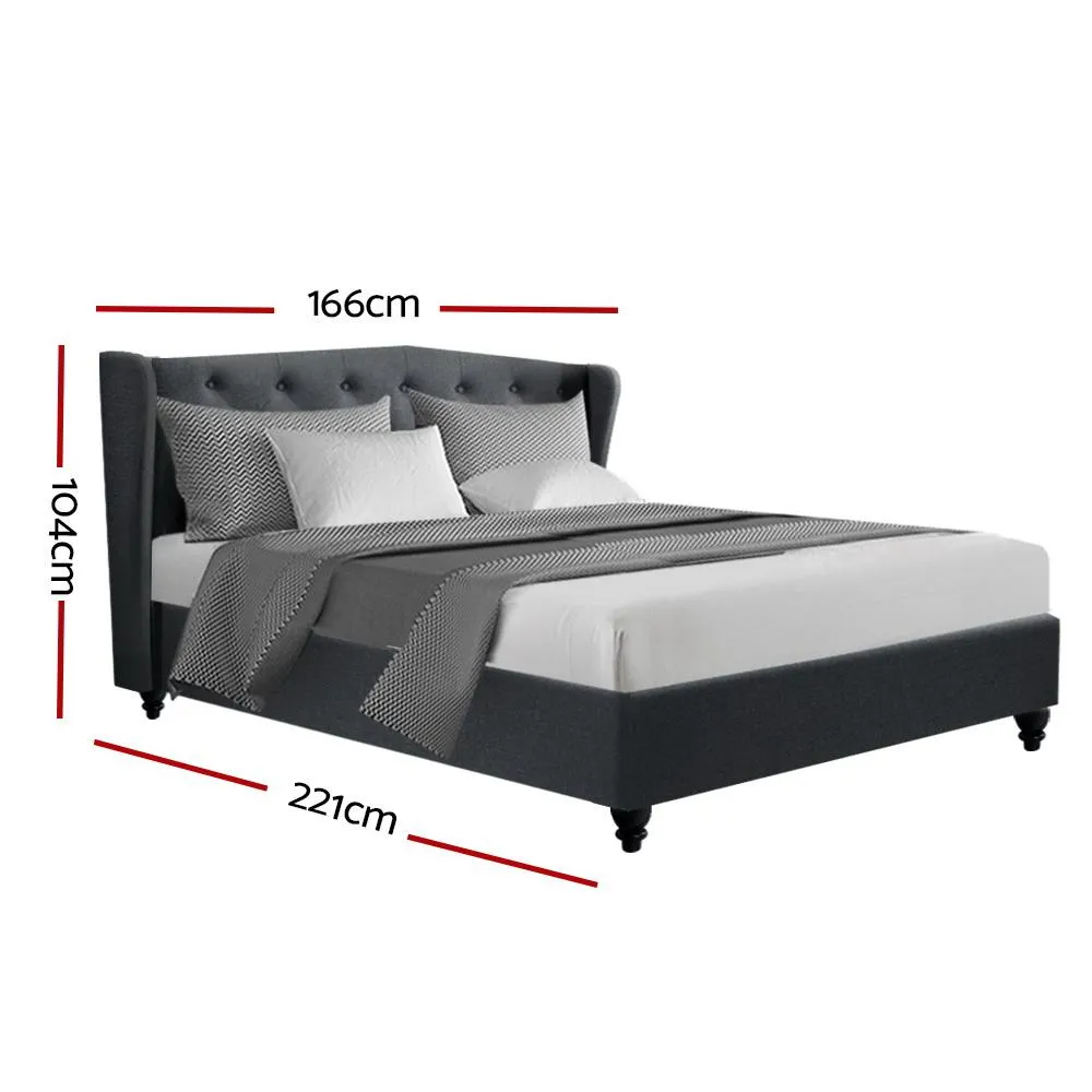 Altona Queen Bed Frame Charcoal