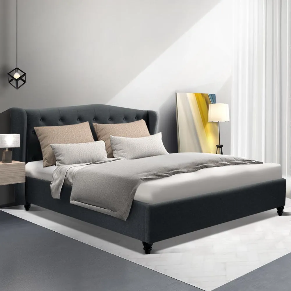 Altona Queen Bed Frame Charcoal