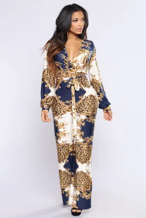 Beastly Beauty Jumpsuit - Navy