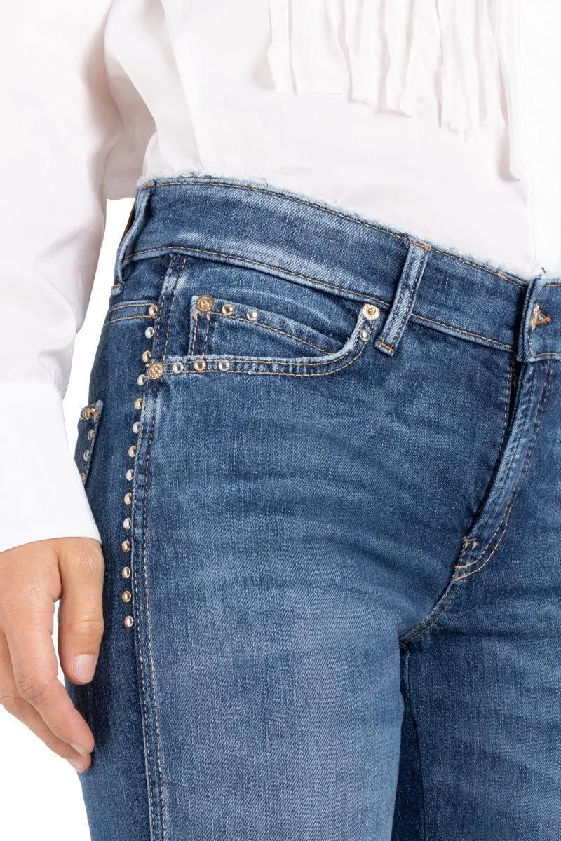 Cambio Francesca Stud Pocket Jean