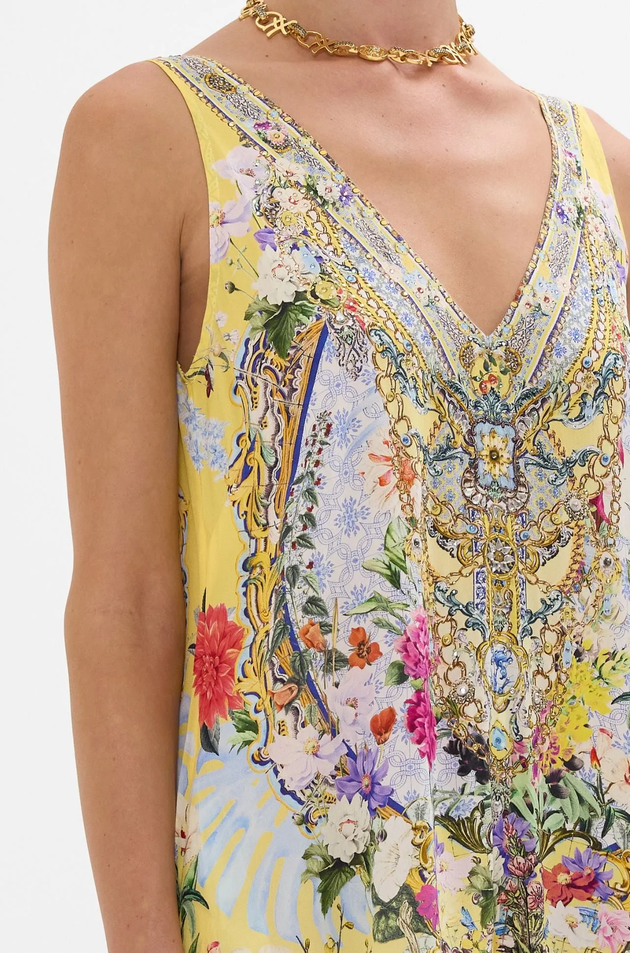 Camilla - Flor Fantastica V Neck Flared Jumpsuit