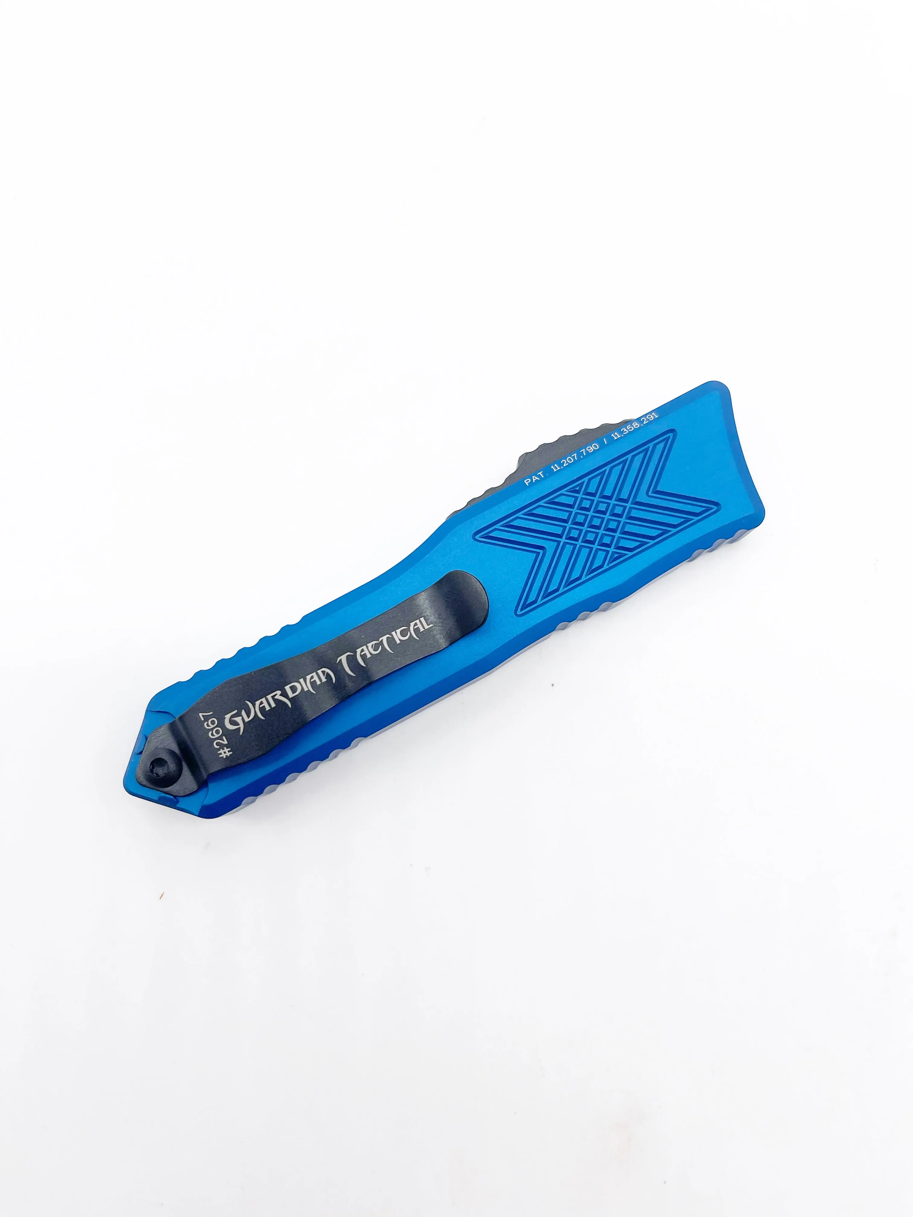 Guardian Tactical GTX-025 OTF 12-4221 Blue Two Tone Black Tanto