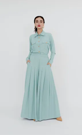 Imbi Palazzo in Frosty Blue