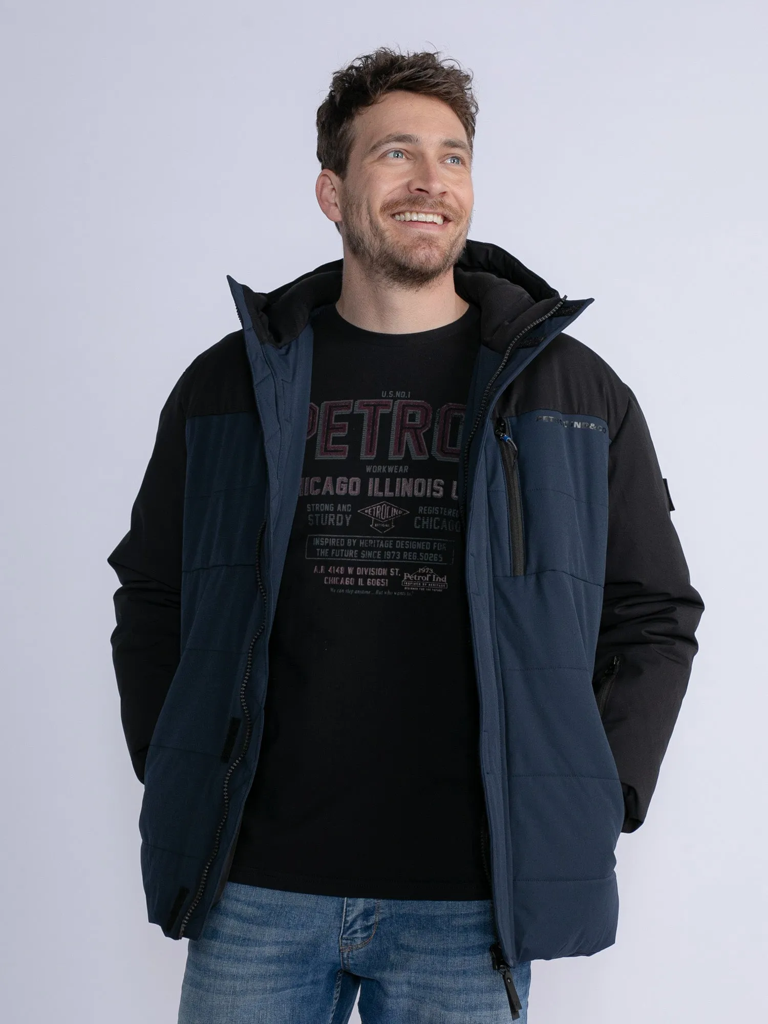 Lined colorblock jacket O'Fallin