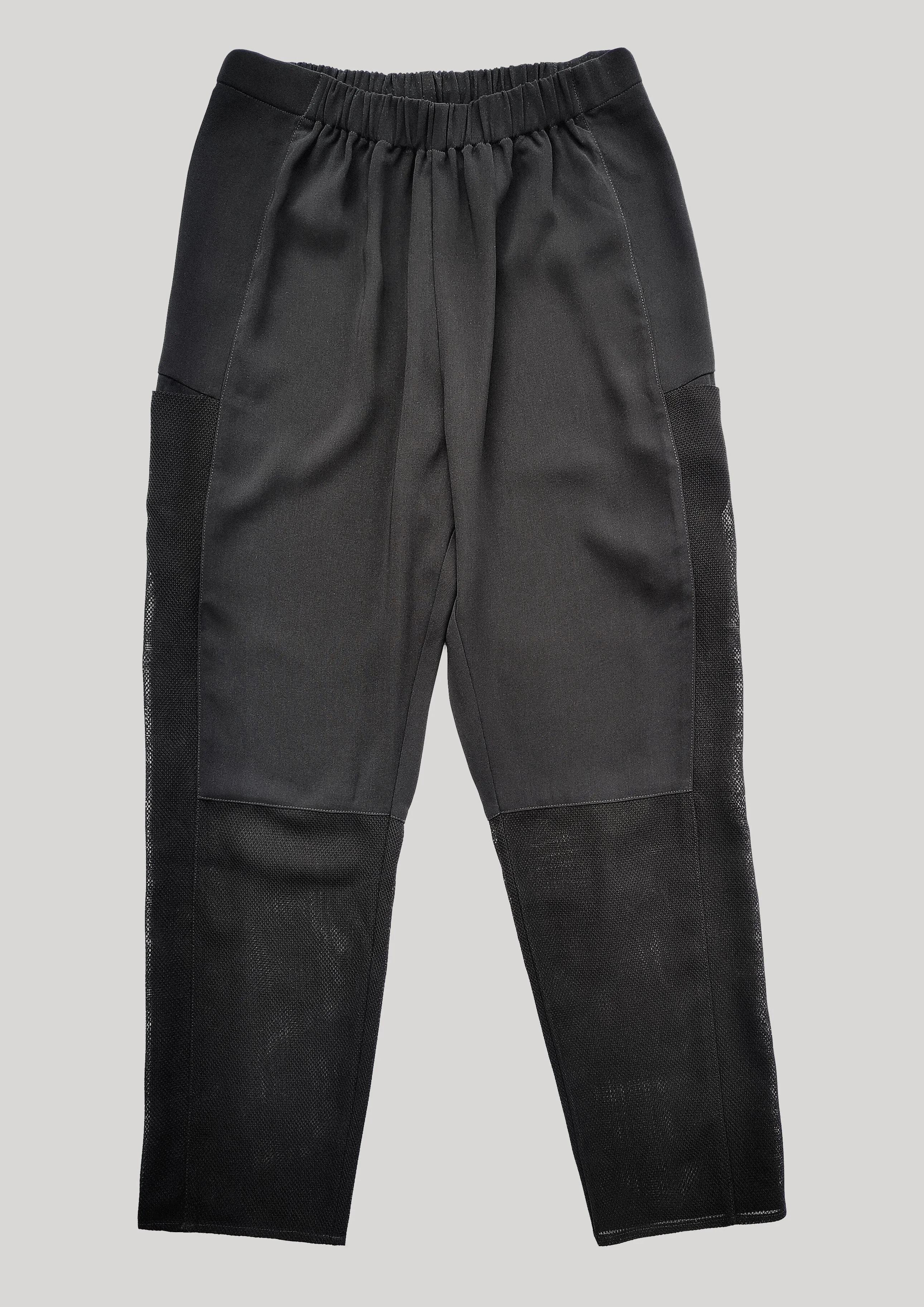 PANTS LOOSE ELASTIC BLACK PLAIN/MESH