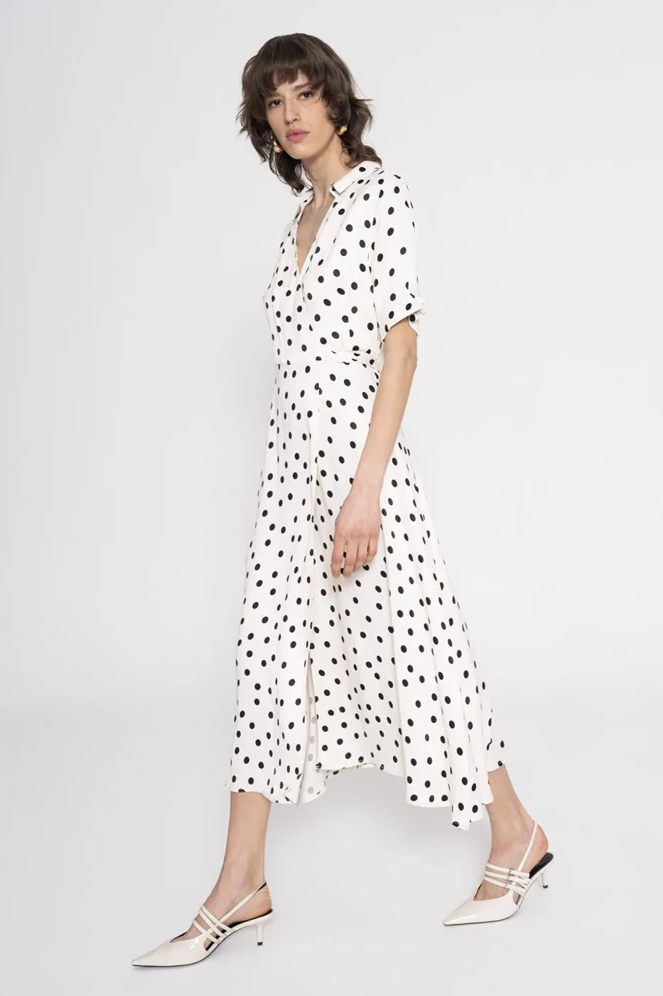 Polka Wrap Dress