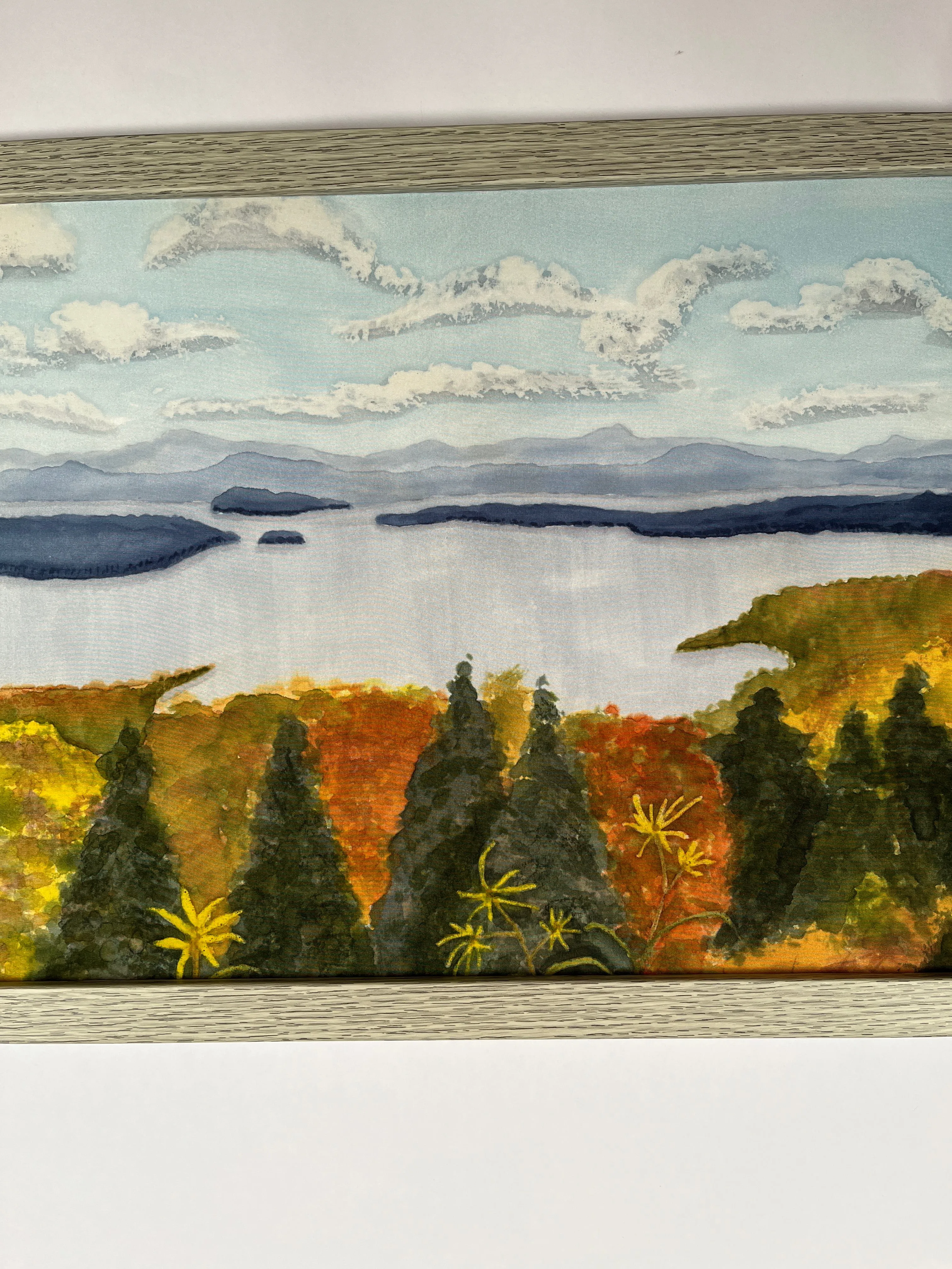 "Autumn’s Glory at Height of Land" - Silk Painting