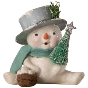 Snowflake Top Hat Snowman 4"