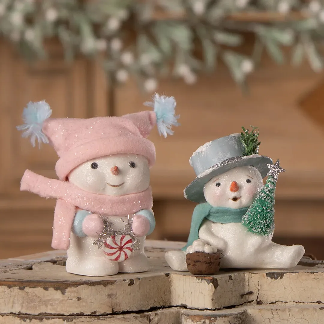 Snowflake Top Hat Snowman 4"