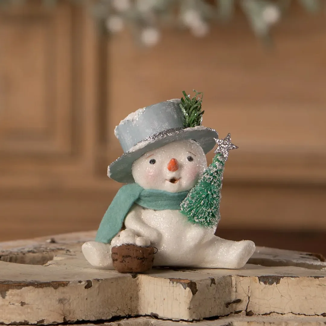 Snowflake Top Hat Snowman 4"