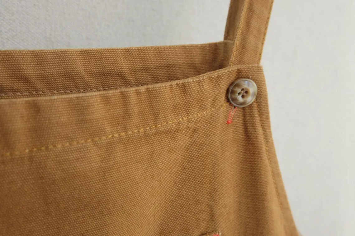 Women Leisure Cotton Jumpsuits Comfortable Dungarees Wide Leg Pants Casual Overalls With Pockets