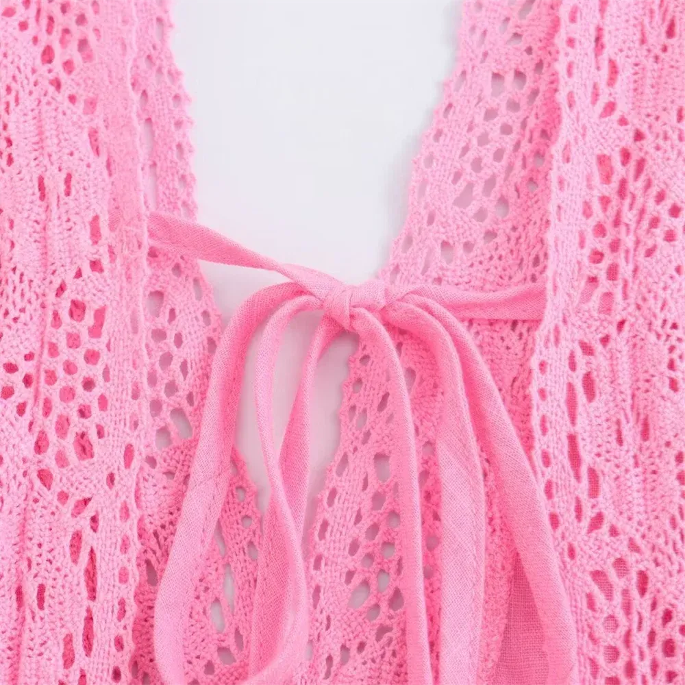 Women Peplum Top with Romantic Lace Details