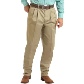 Wrangler Riata Khaki Pleated High Casual Pants